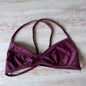Full Tilt burgundy Bikini top